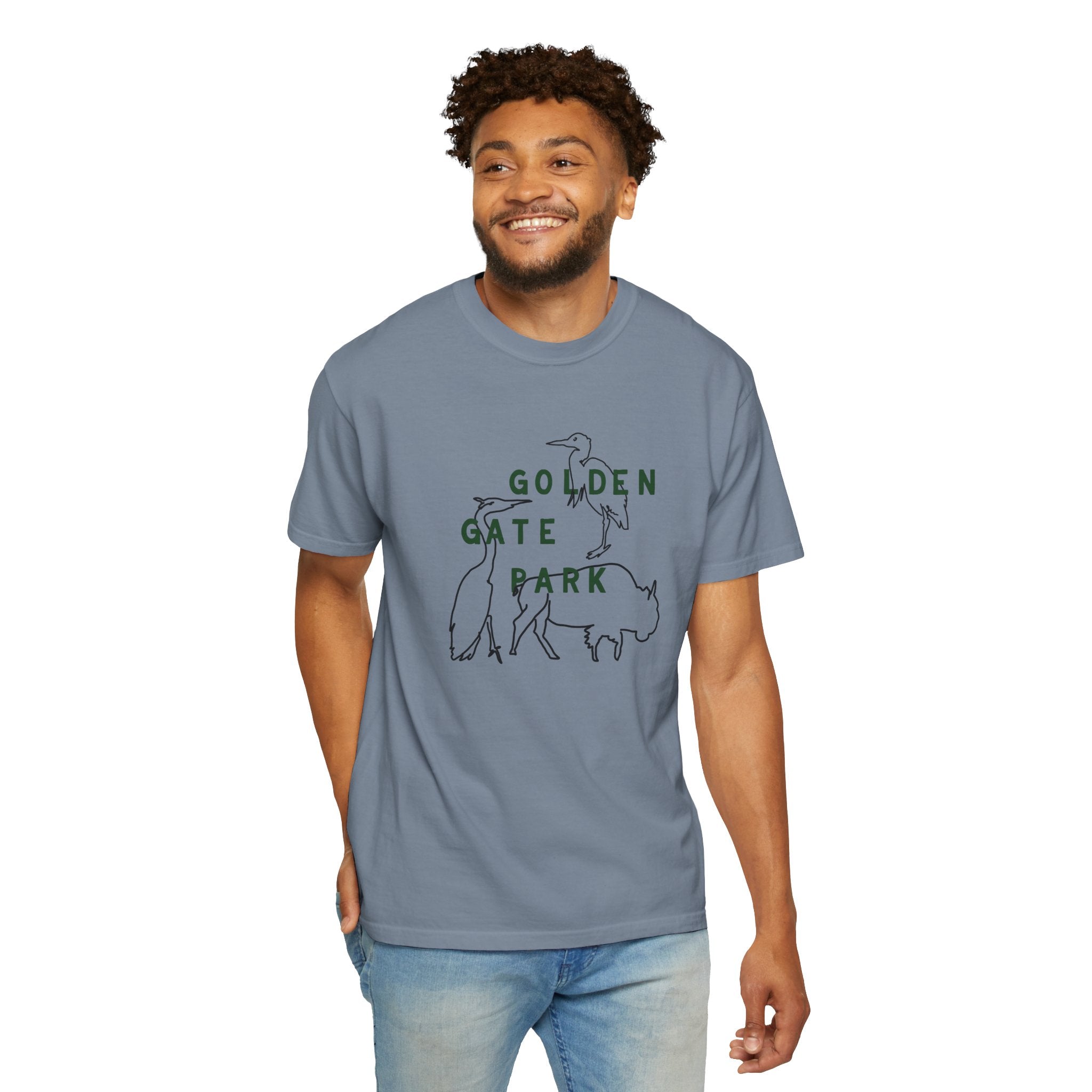 Golden Gate Park Wildlife | Adult Unisex T-Shirt | Where the bison roam