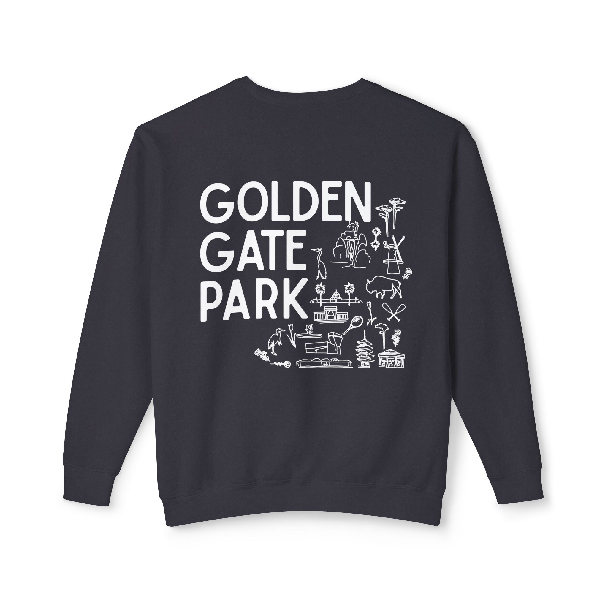 Golden Gate Park | Adult Unisex Crewneck | A little Sketching in the Park