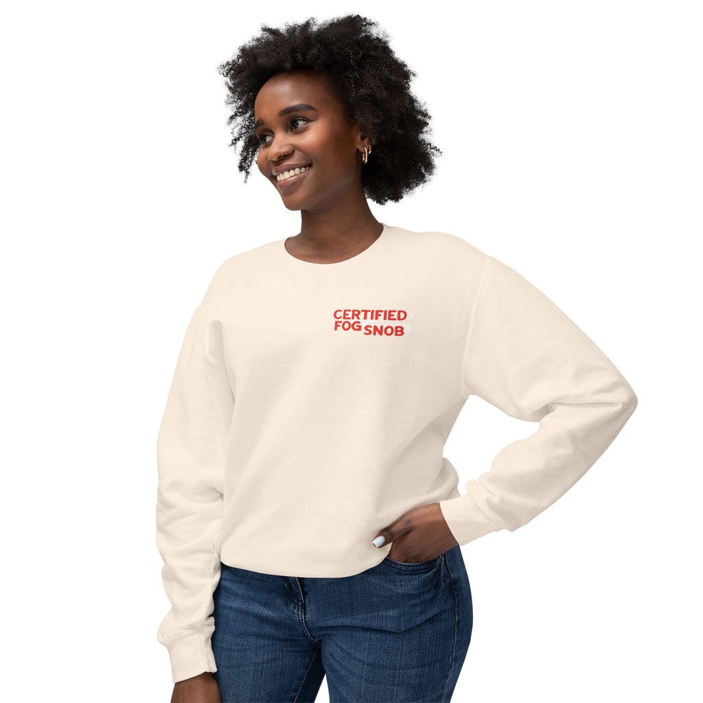 Certified Fog Snob | Adult Unisex Crewneck Sweatshirt | Crosstown Trail