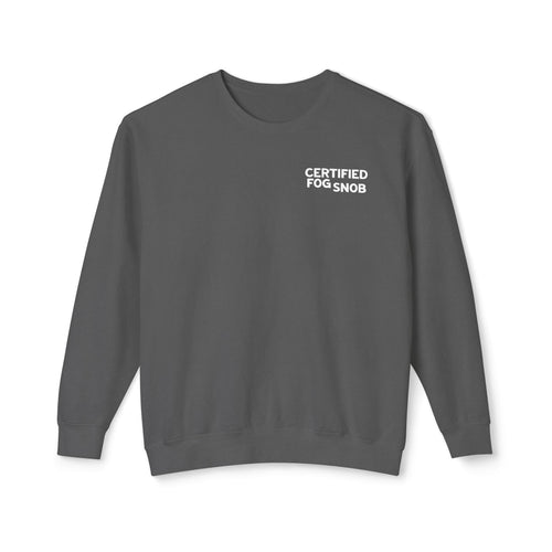 Certified Fog Snob | Adult Unisex Crewneck Sweatshirt | Crosstown Trail