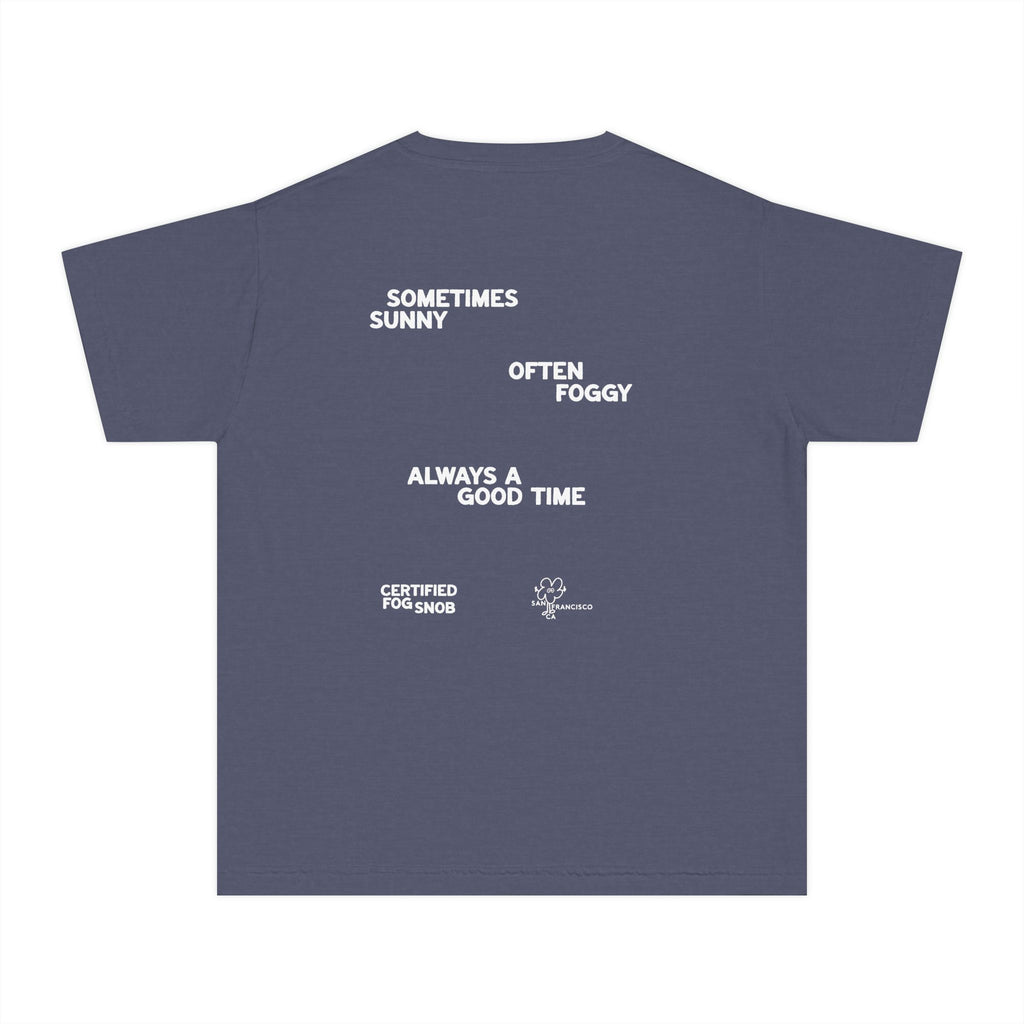 Certified Fog Snob Guy | Youth Tee | Sometimes Sunny, Often Foggy
