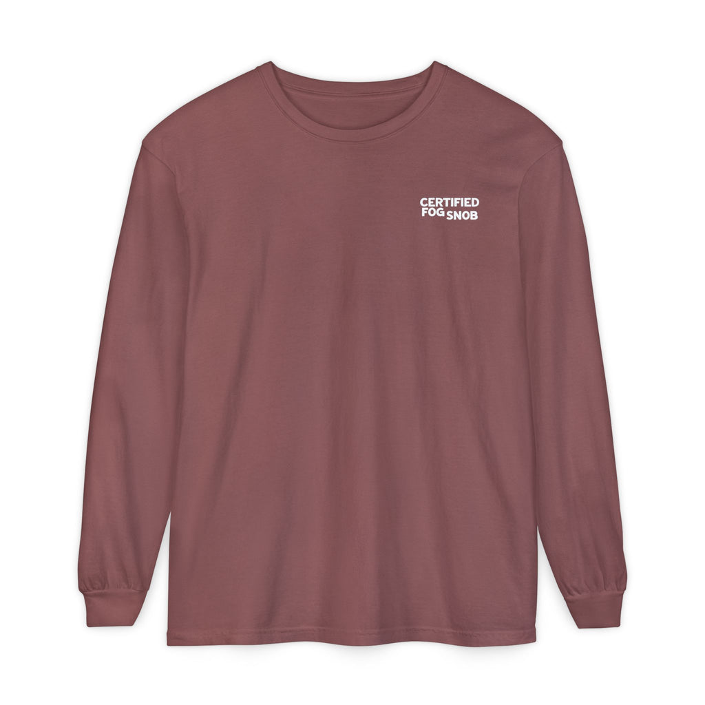 Certified Fog Snob | Unisex Adult Long Sleeve Tee | Often Foggy, Sometimes Sunny