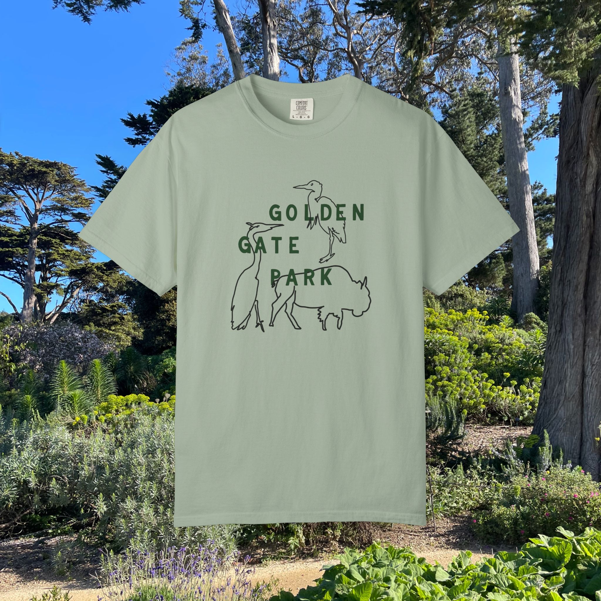 Golden Gate Park Wildlife | Adult Unisex T-Shirt | Where the bison roam