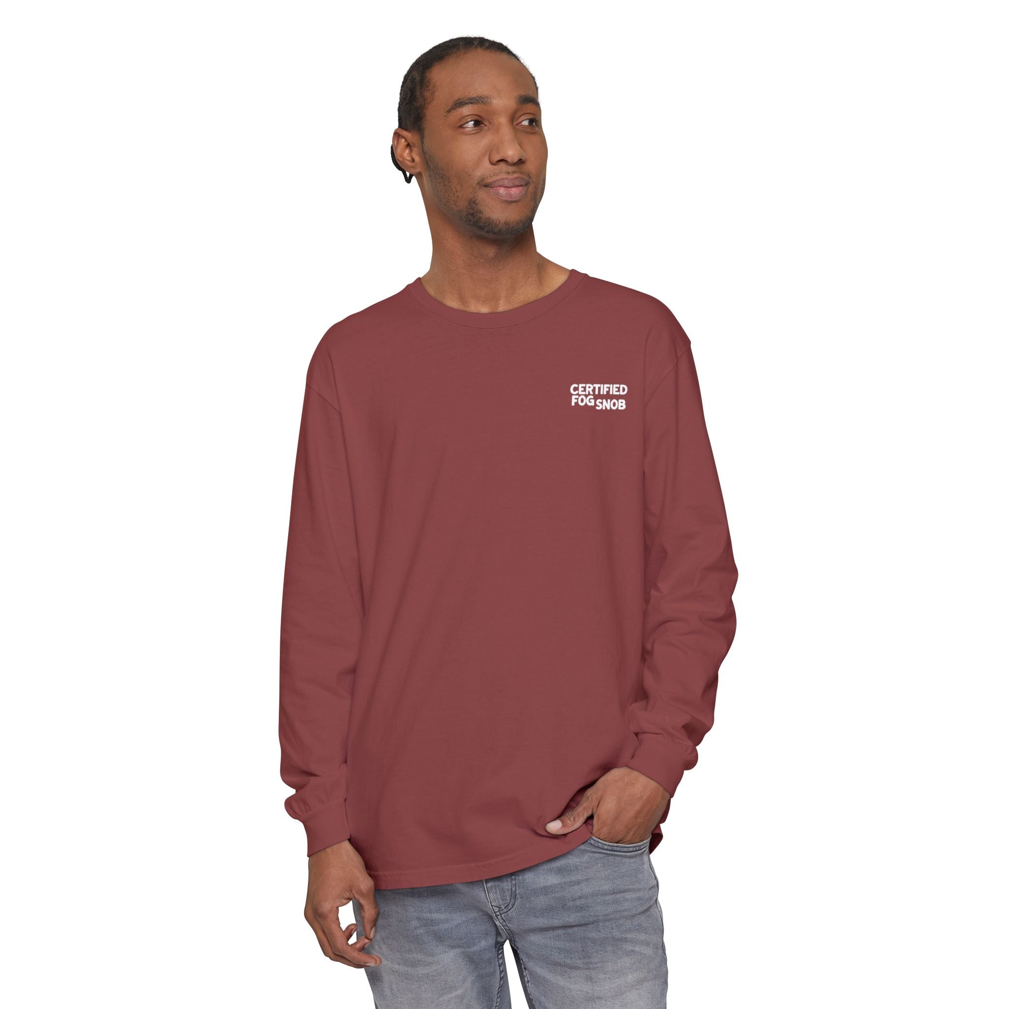 Certified Fog Snob | Unisex Adult Long Sleeve Tee | Often Foggy, Sometimes Sunny