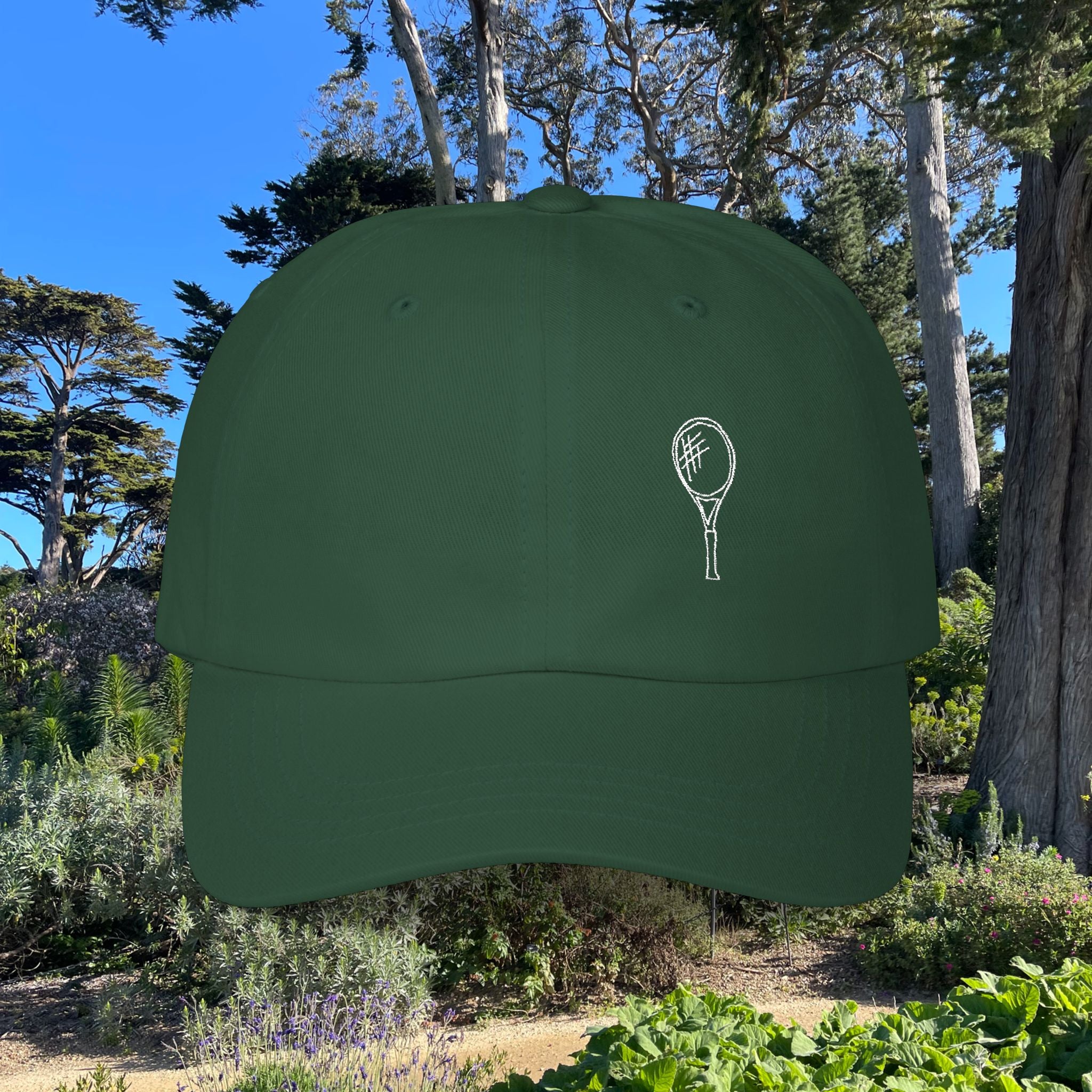 Tennis Anyone? | Adult Embroidered Cotton Cap | Certified Fog Snob