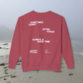 The Sunset | Unisex Adult Cotton Crewneck Sweatshirt | Sometimes Sunny, Often Foggy
