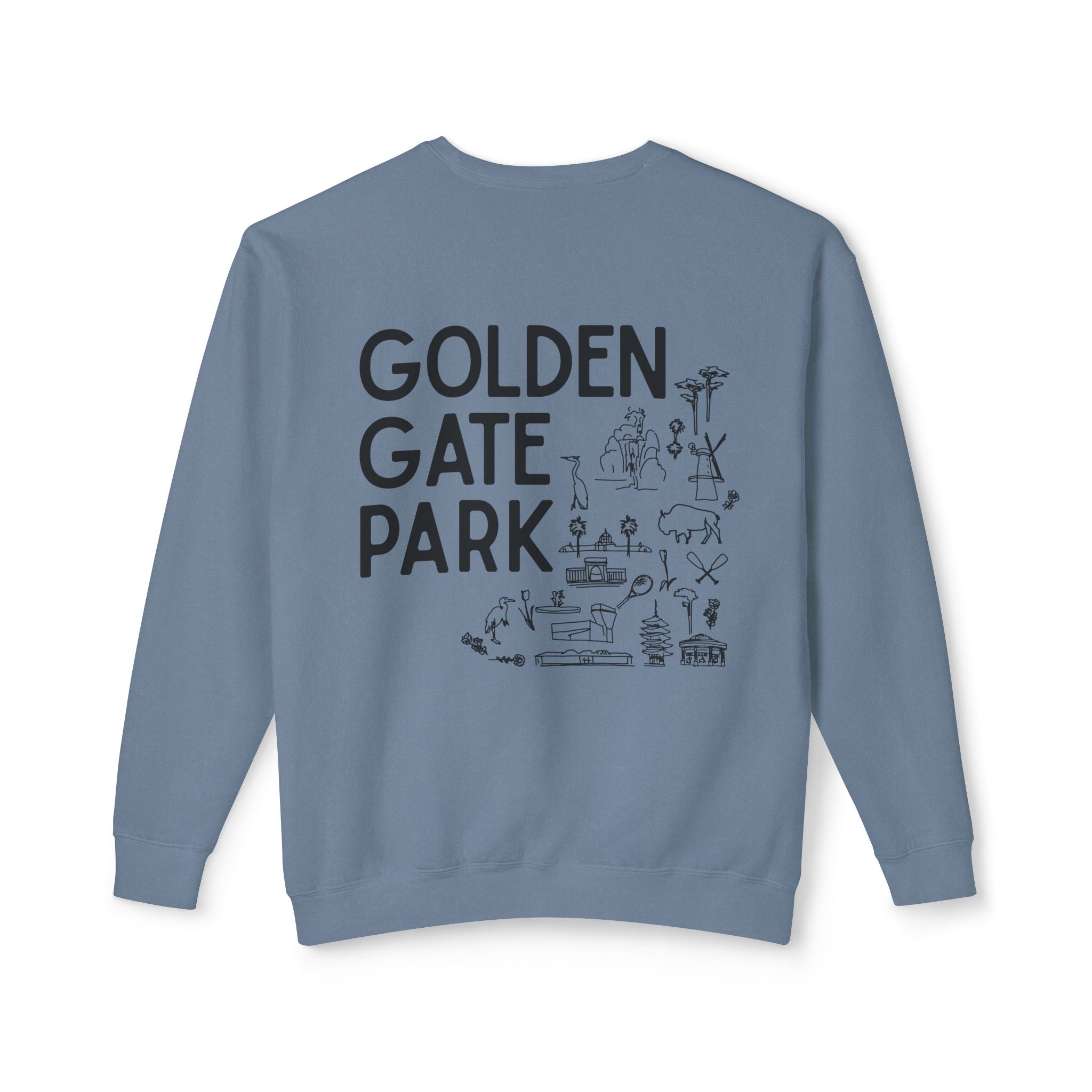 Golden Gate Park | Adult Unisex Crewneck | A little Sketching in the Park
