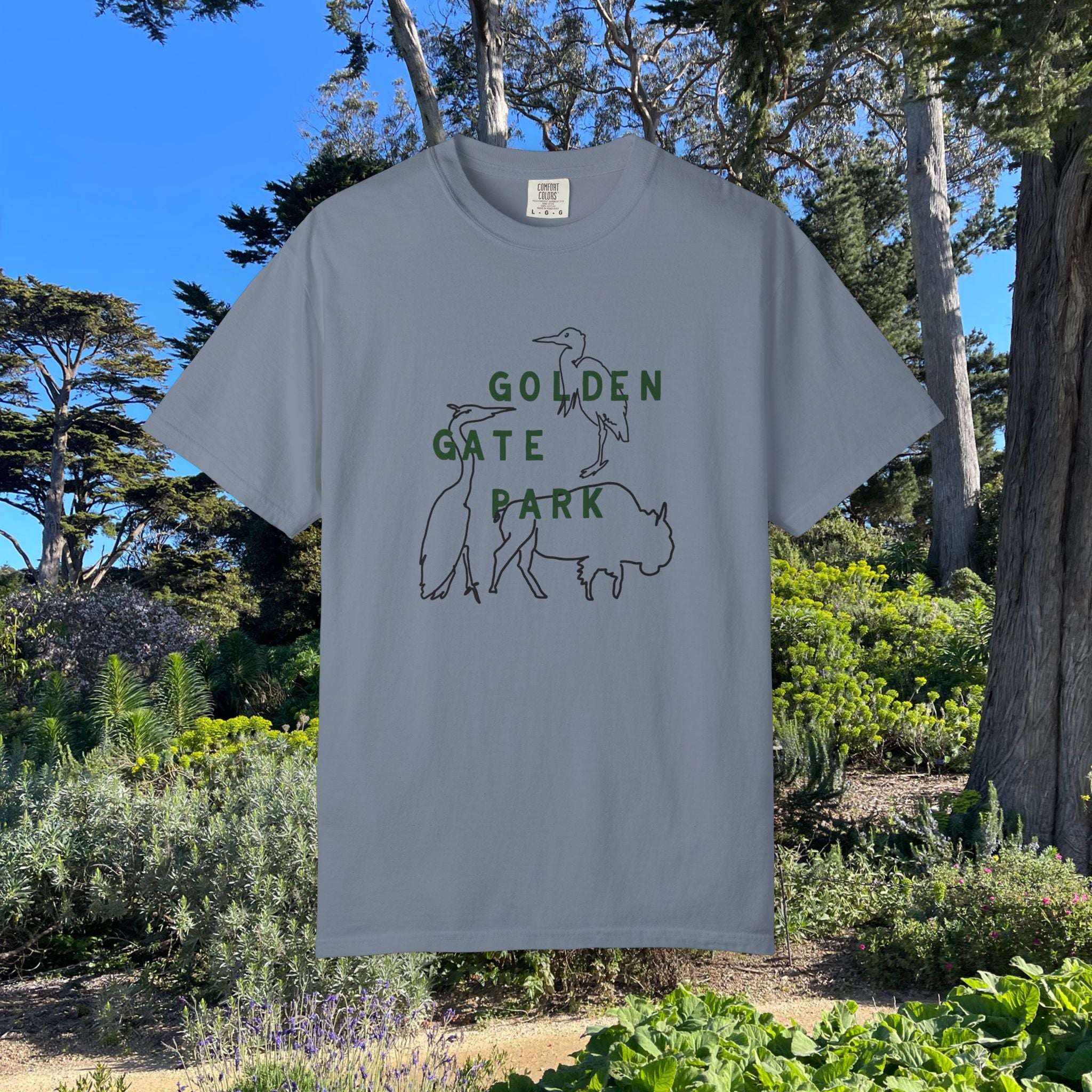 Golden Gate Park Wildlife | Adult Unisex T-Shirt | Where the bison roam