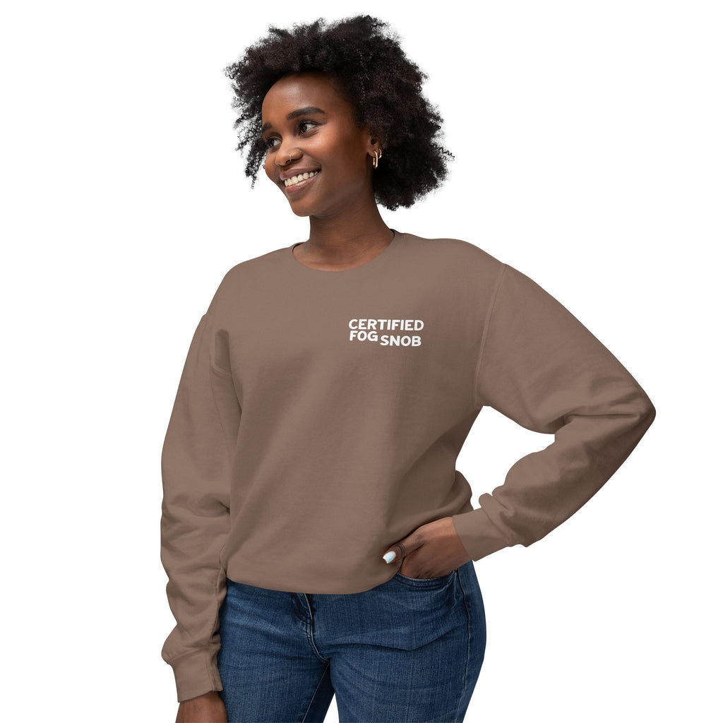Certified Fog Snob | Adult Unisex Crewneck Sweatshirt | Crosstown Trail