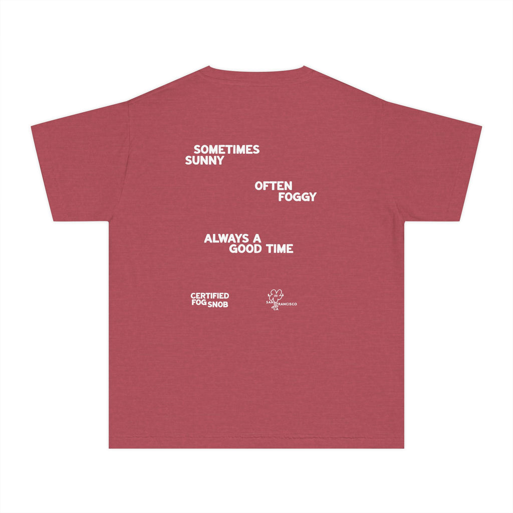 Certified Fog Snob Guy | Youth Tee | Sometimes Sunny, Often Foggy