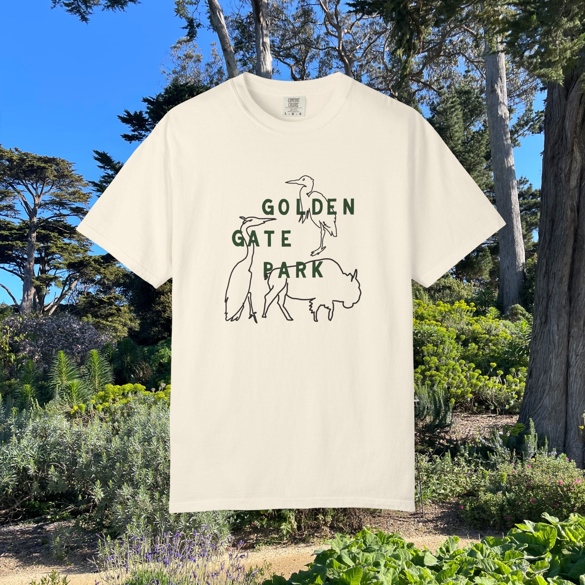Golden Gate Park Wildlife | Adult Unisex T-Shirt | Where the bison roam