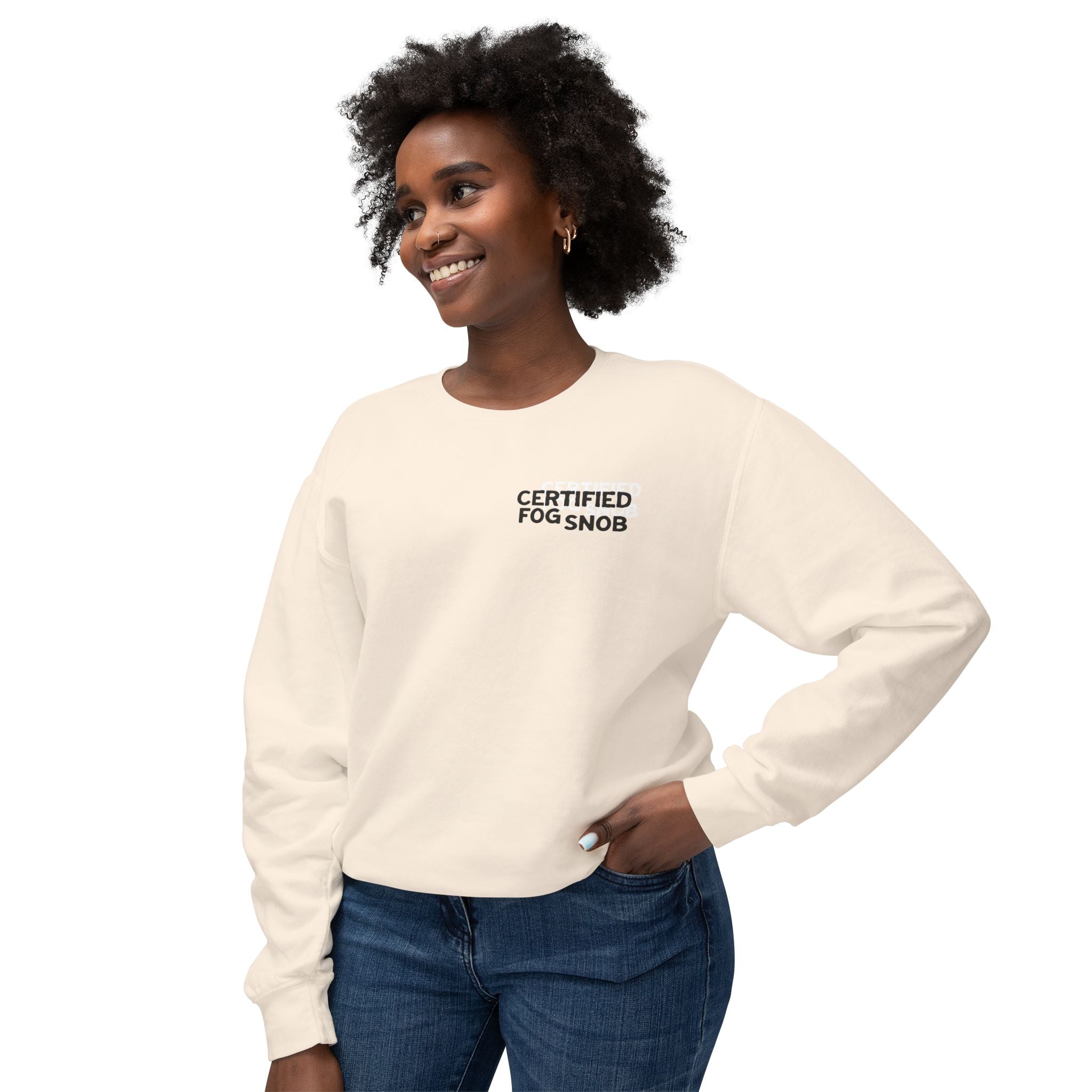 Certified Fog Snob | Adult Unisex Crewneck Sweatshirt | Crosstown Trail