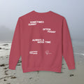 The Sunset | Unisex Adult Cotton Crewneck Sweatshirt | Always Foggy, Sometimes Sunny